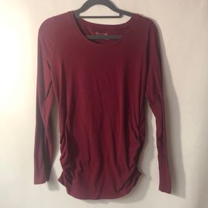 Bump start by motherhood burgundy long sleeve